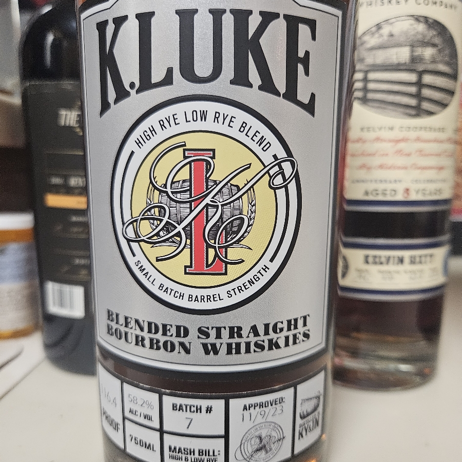 K. Luke blended bourbon batch #7