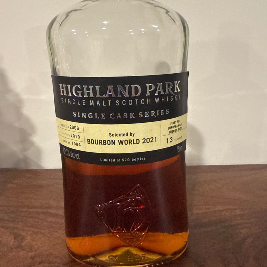 Highland Park Single Cask Series - Bourbon World 2021