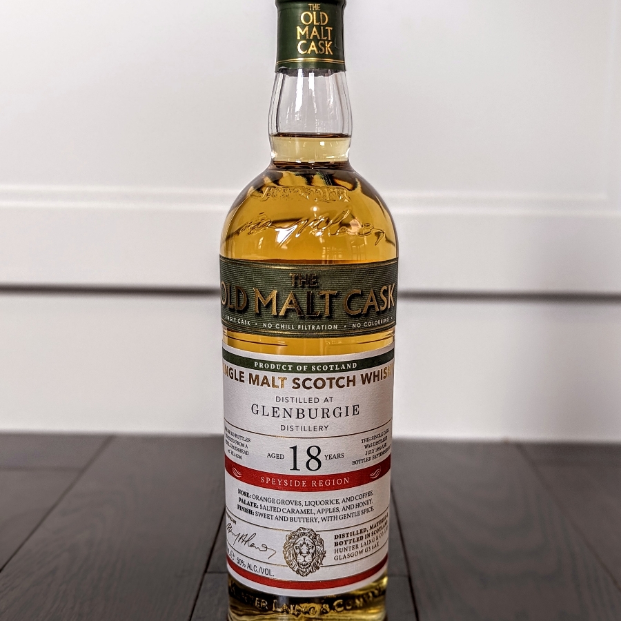 The Old Malt Cask Glenburgie 1999 18 Year Single Malt Scotch Whisky