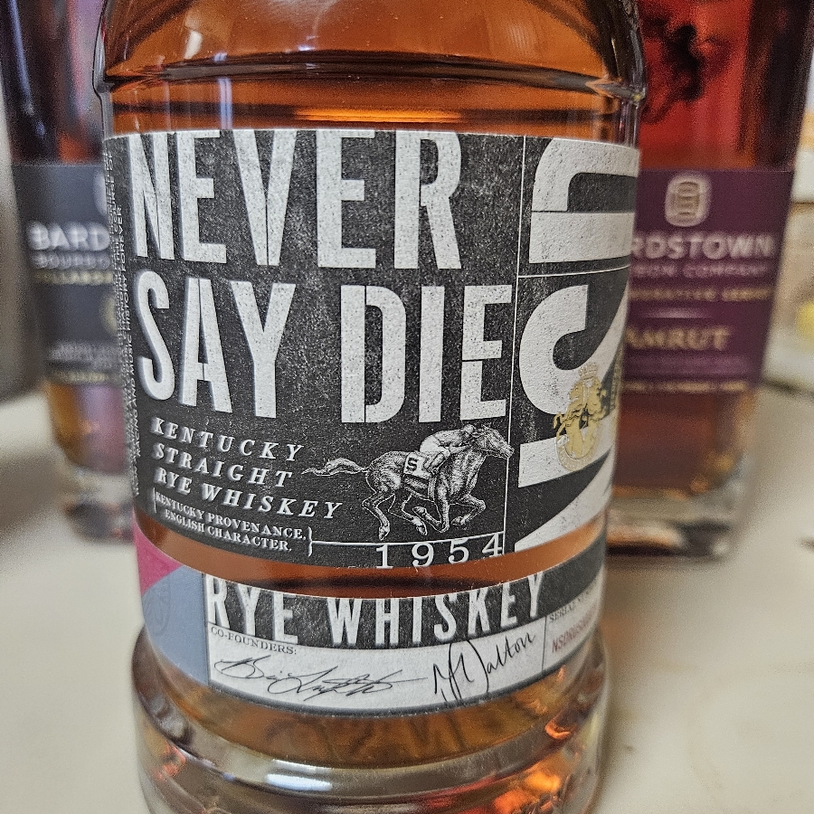 Never Say Die rye whiskey