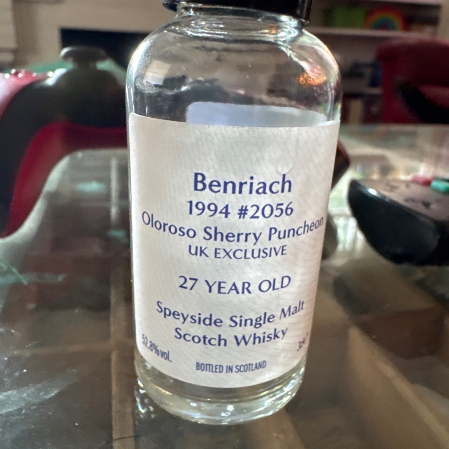 Benriach 27 Year Old Oloroso Sherry Puncheon