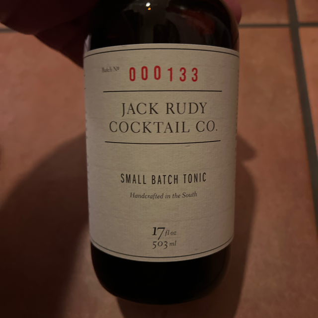 Jack Rudy Cocktail Co. Small Batch Tonic