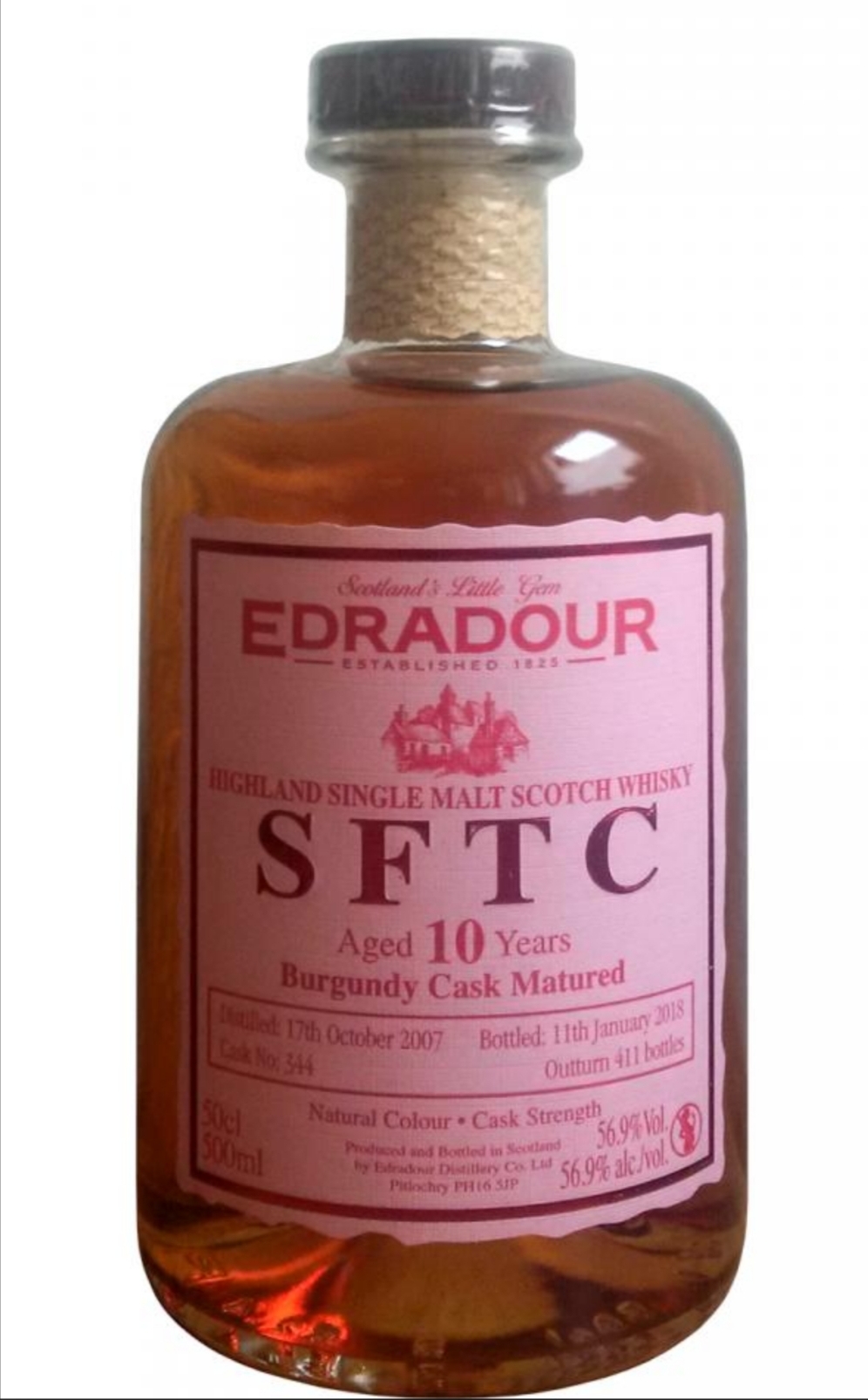 Edradour SFTC 10 year Burgundy