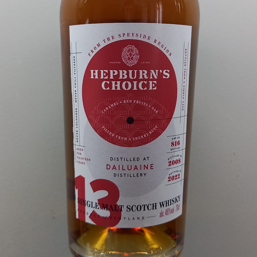 Dailuaine 13 years 2008 Hepburn's Choice