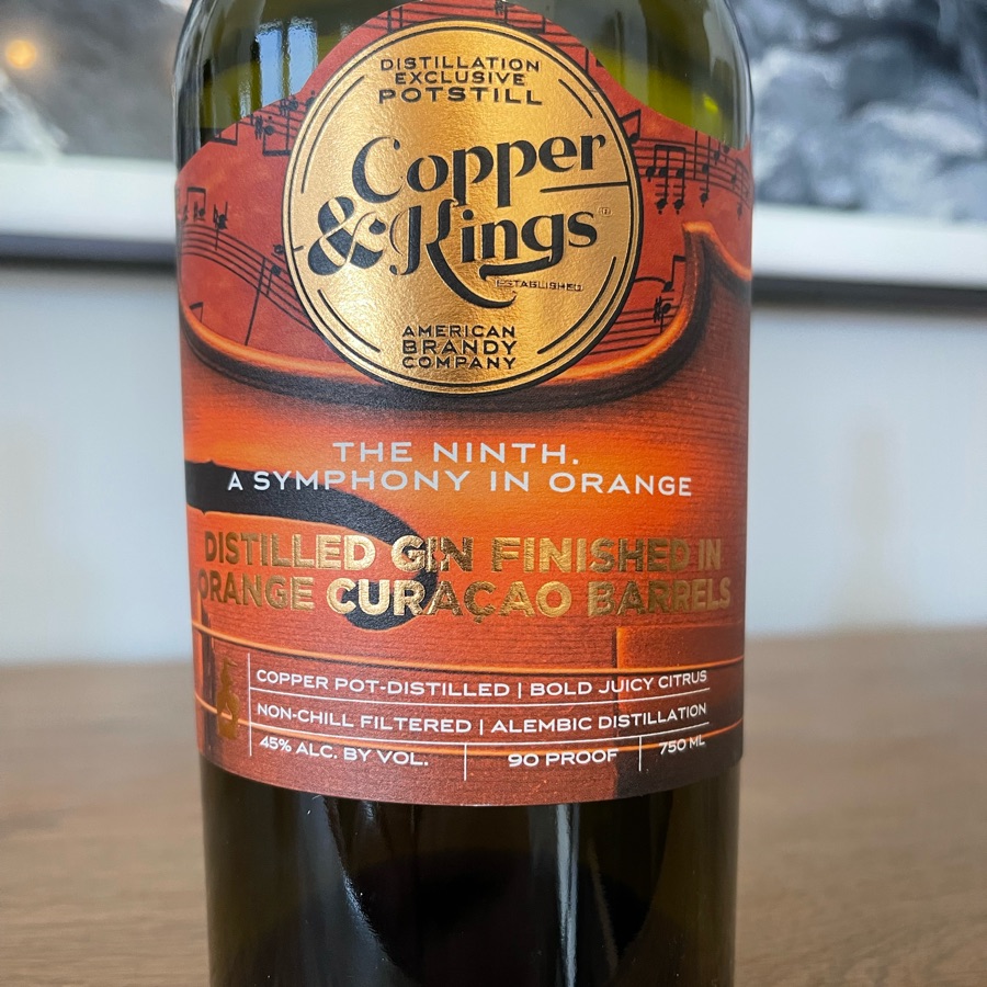 Copper & Kings Distilled Gin The Ninth A Symphony in Orange