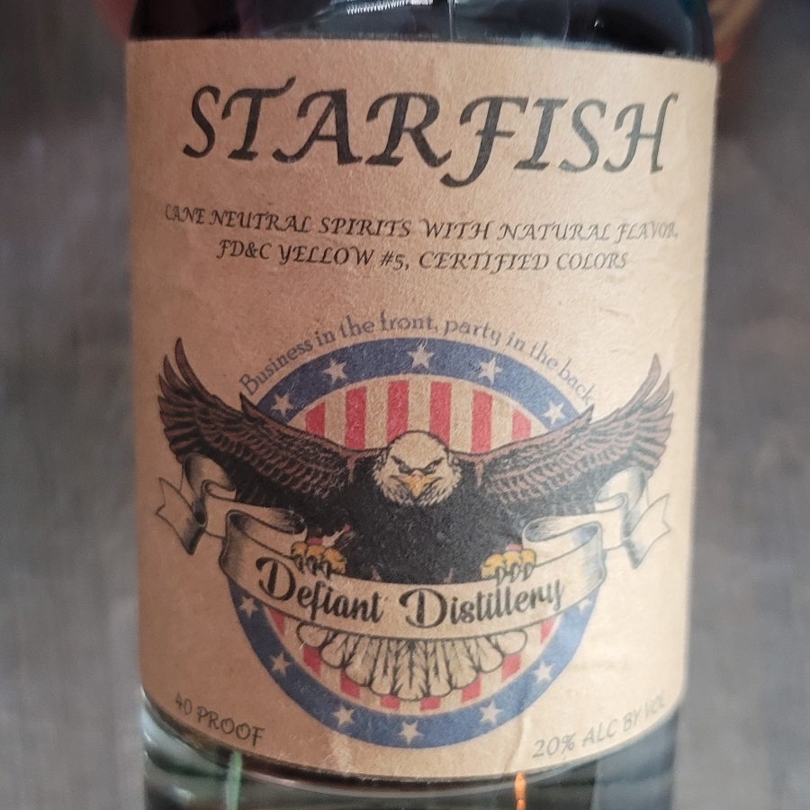 Defiant Distillery Starfish Moonshine