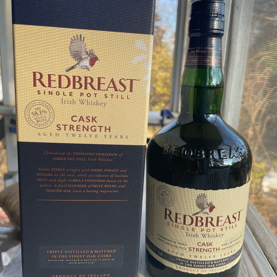 Redbreast Cask Strength 12yr Batch B1/22 58.1 ABV