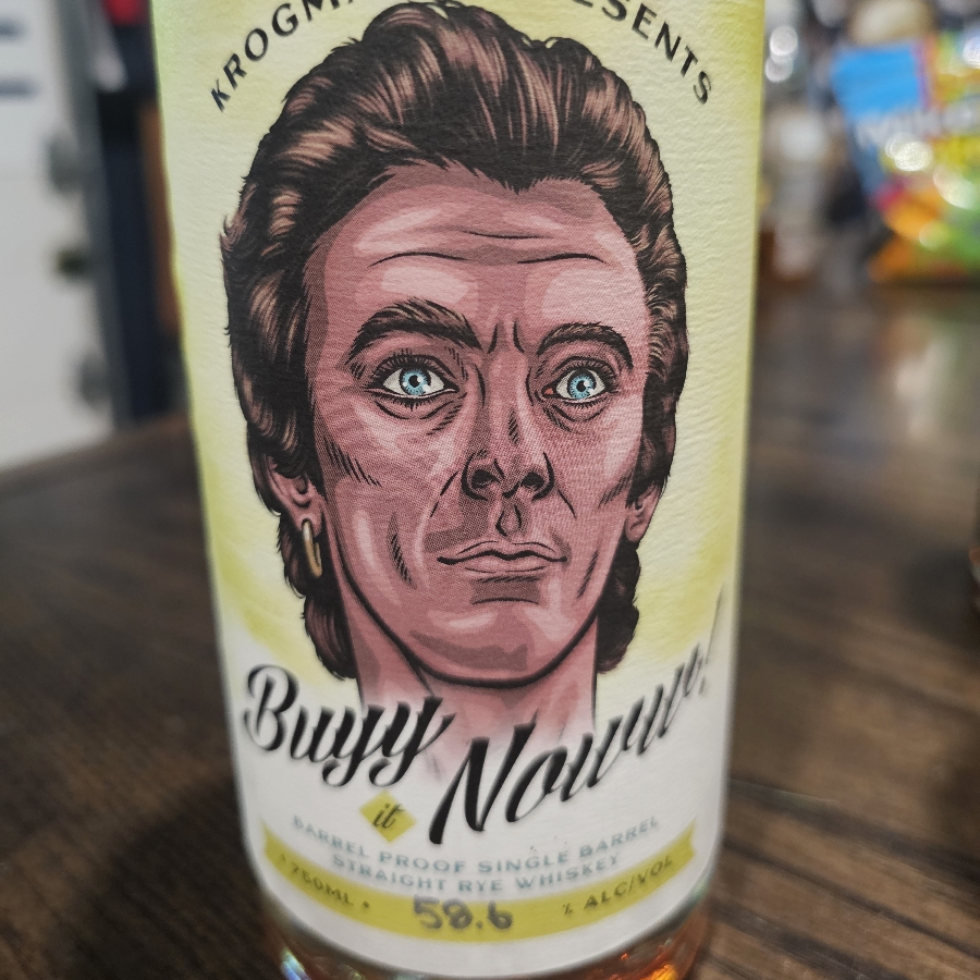 Krogman's Barrel Proof Single Barrel Straight Rye Whiskey Buyy Noww!