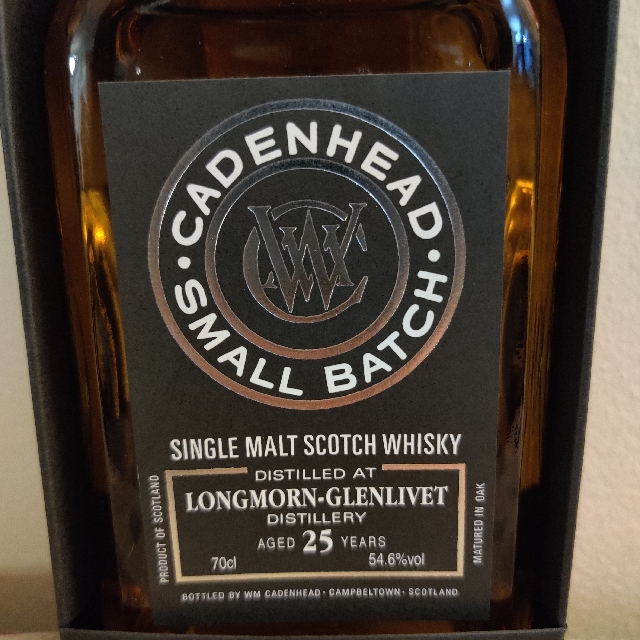 Longmorn-Glenlivet 25 (1990) (Cadenhead's Small Batch/Single Barrel)