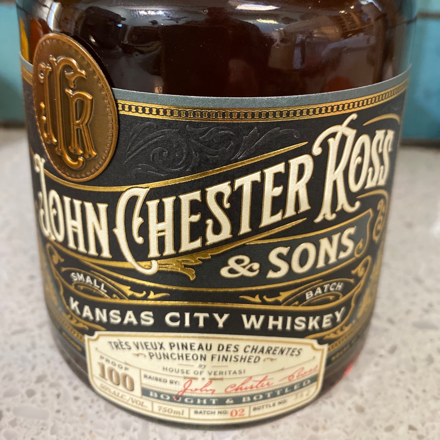 John Chester Ross & Sons Kansas City Whiskey