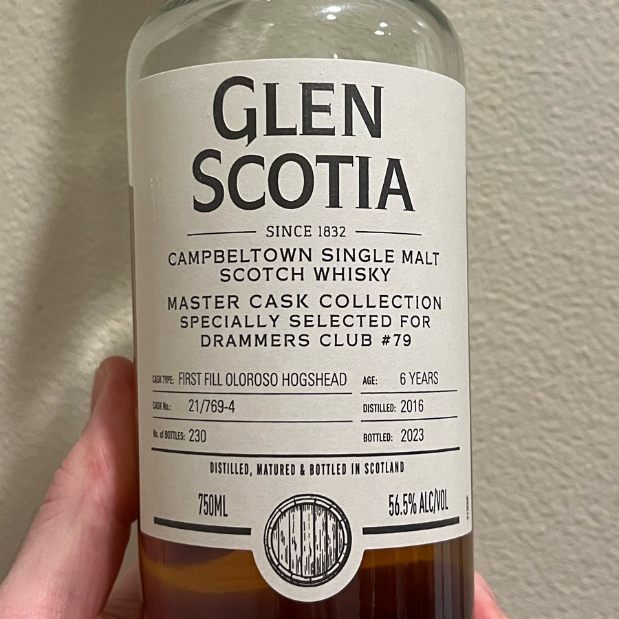 Glen Scotia 6 Oloroso Single Cask (Drammer's Pick)