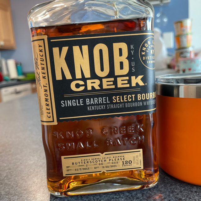 Knob Creek Single Barrel Select Bourbon Butterscotch Please