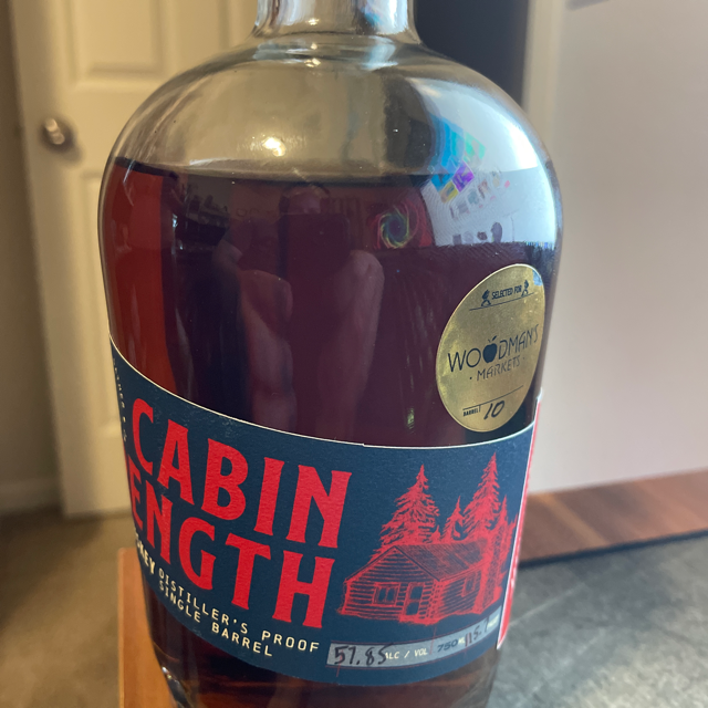 Cabin Strength Single Barrel Distillers Proof