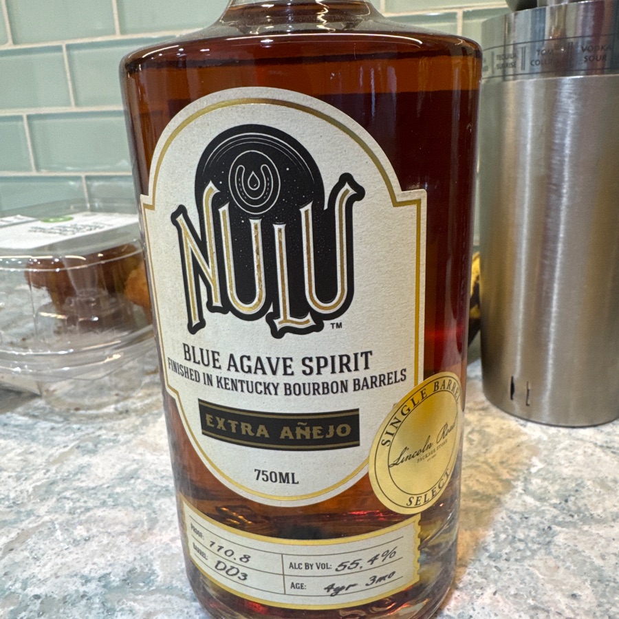 Nulu Blue Agave Spirit - Extra Añejo - Lincoln Road Stop Pick - BarrelDO3