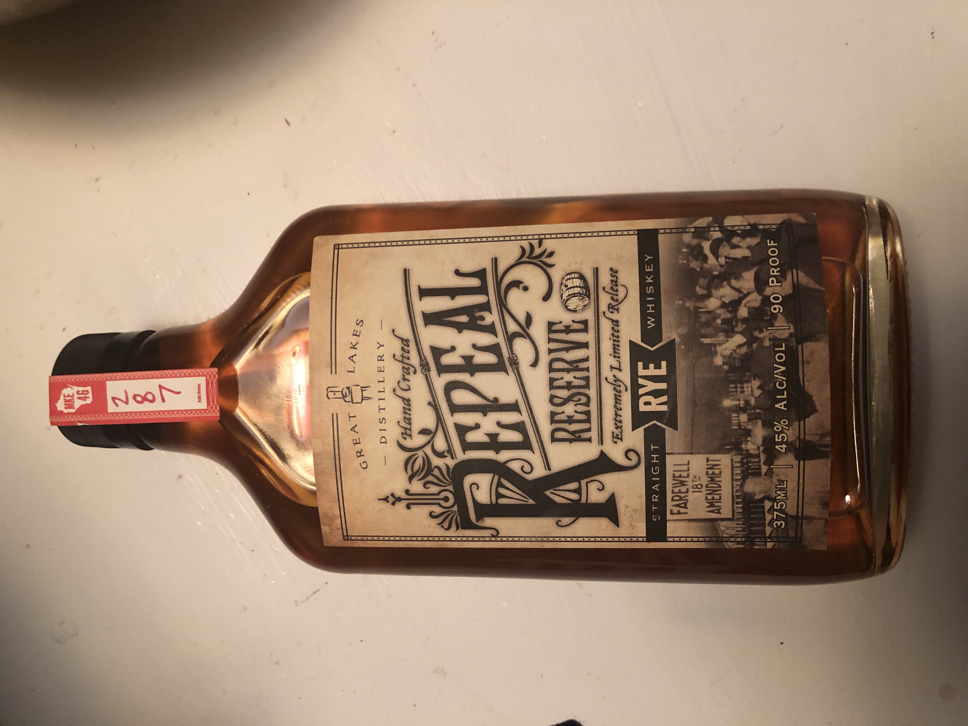 Great Lakes Distillery Repeal Day Rye
