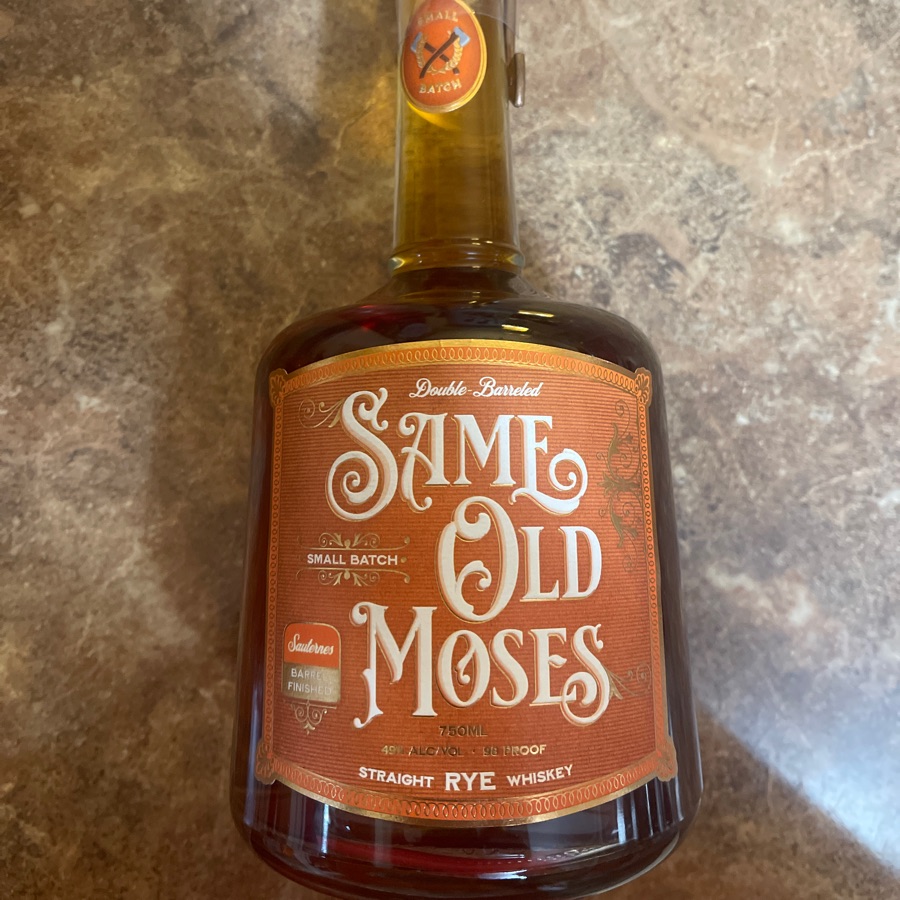 Same Old Moses Small Batch Rye Sauternes Barrel Finished