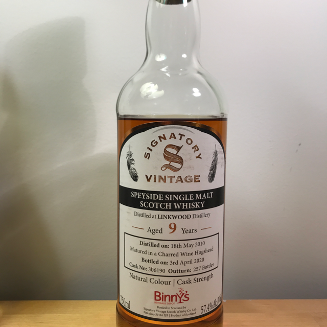Linkwood 2010 9 year Charred Wine Hogsheads (Signatory Vintage)