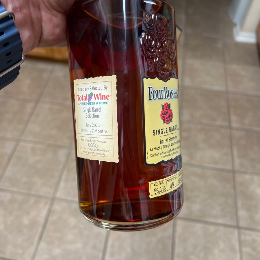 Four Roses Single Barrel Barrel Strengh OBSQ (2023) Total Wine