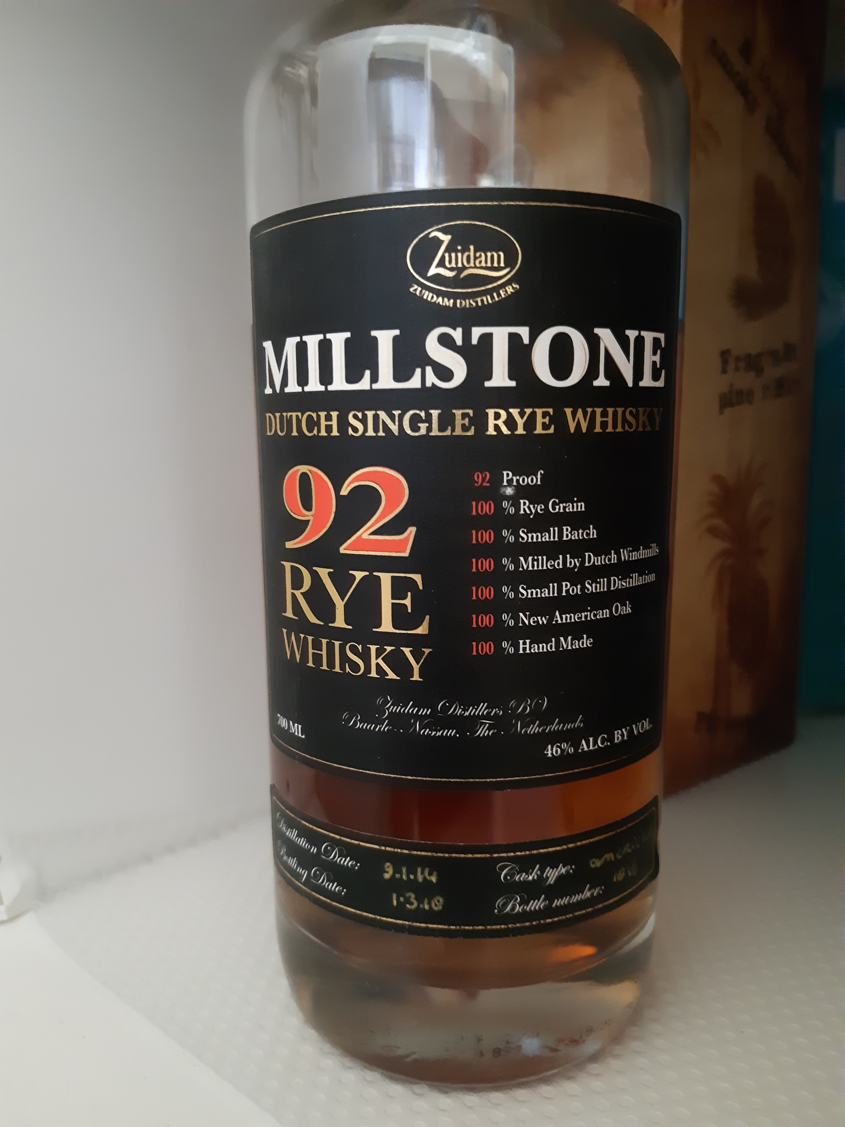 Millstone 92 Rye Whisky