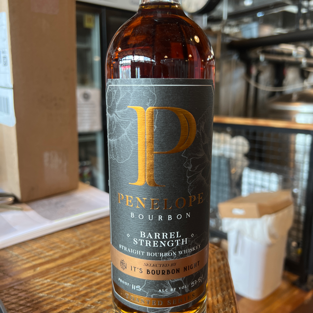 Penelope Private Select Toasted Barrel Strength Bourbon (It's Bourbon Night Selection- "The B-Side")