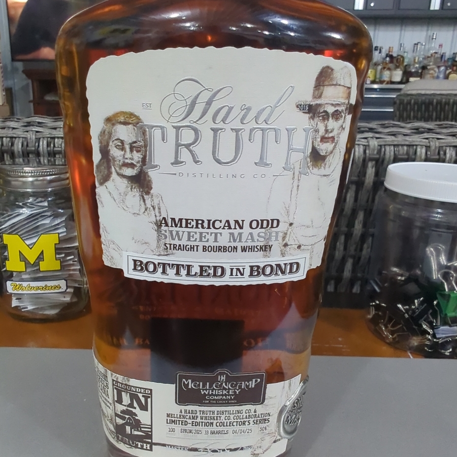 Hard Truth American Odd Sweet Mash Straight Bourbon Whiskey Bottled in Bond
