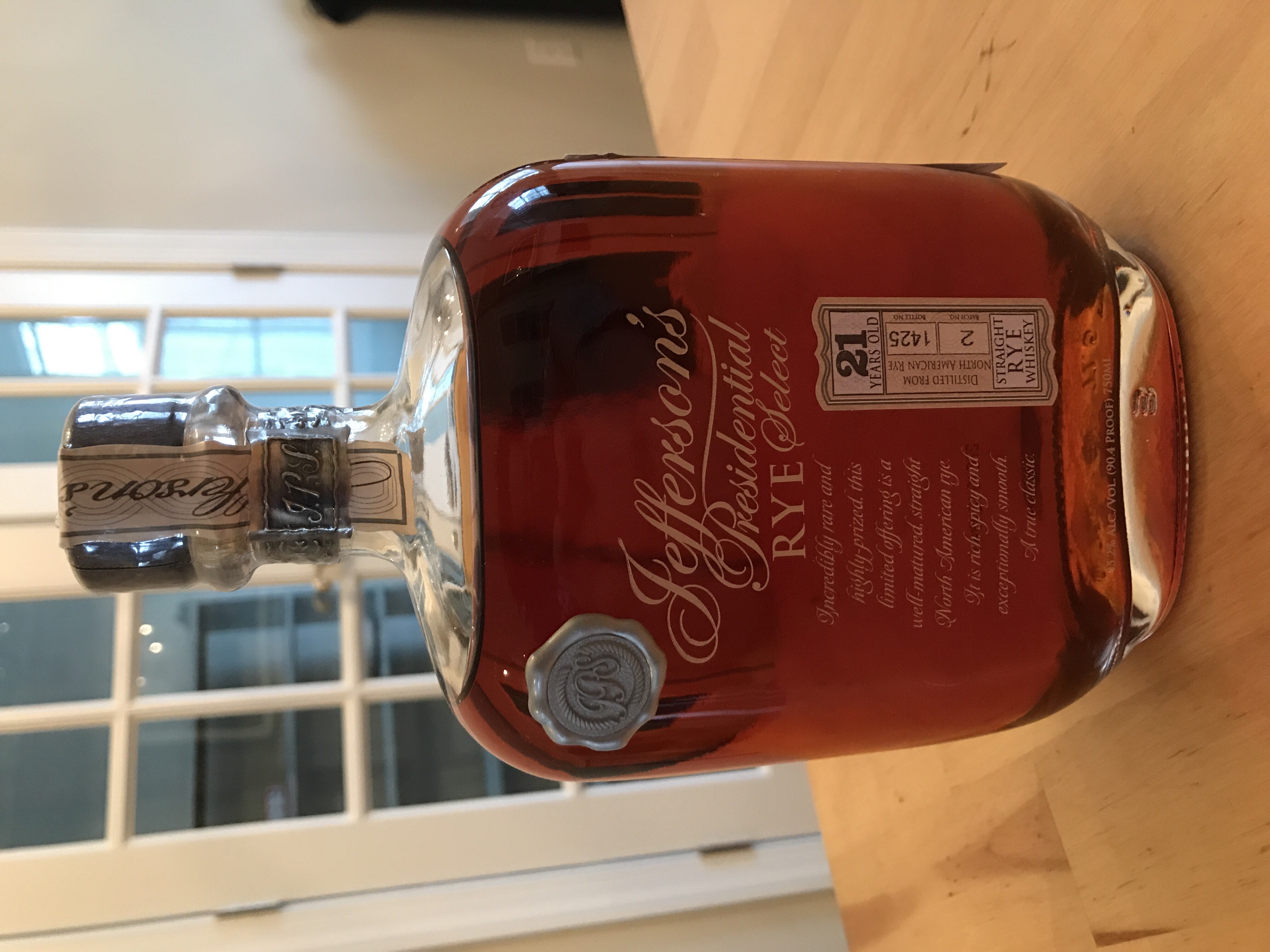 Jefferson's 21 Year Presidential Select Rye