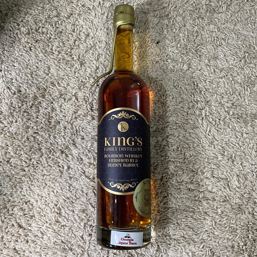 Kings Family Distillery Bourbon Whiskey Finished In A Honey Barrel