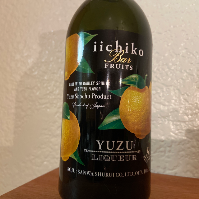 Iichiko yuzu liqueur