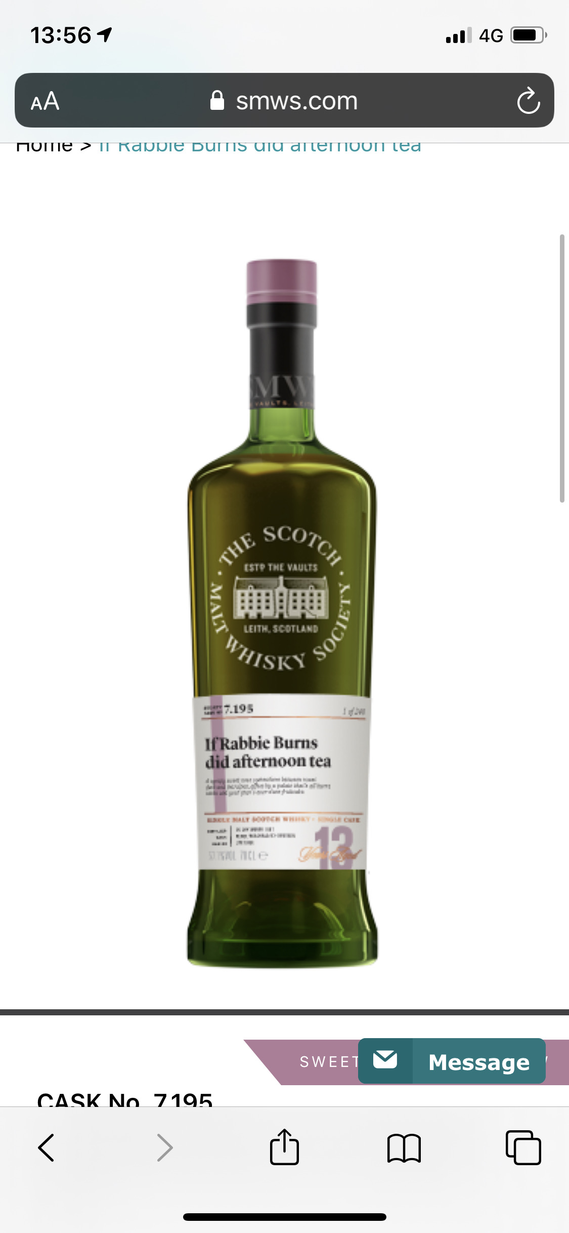 If Rabbie Burns Did Afternoon Tea 7.195 (SMWS)