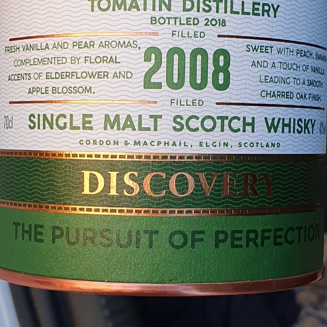 Tomatin 2008 Discovery (Gordon & Macphail)