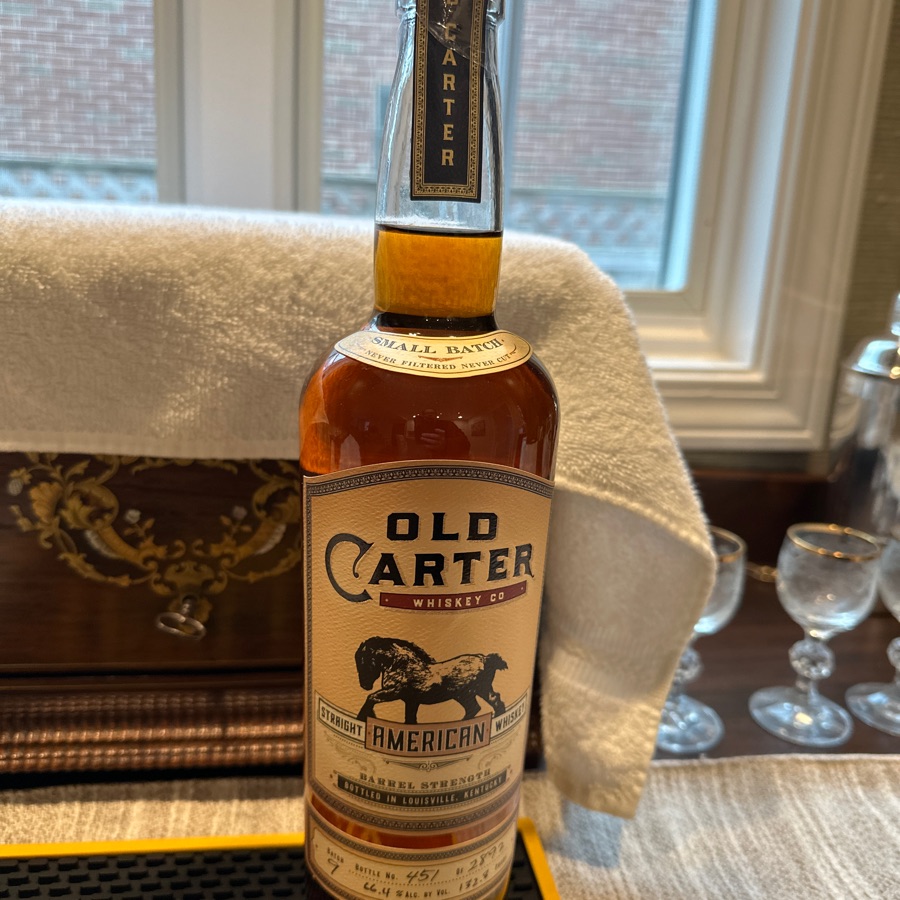 Old Carter Straight American Whiskey Barrel Strength Batch 9