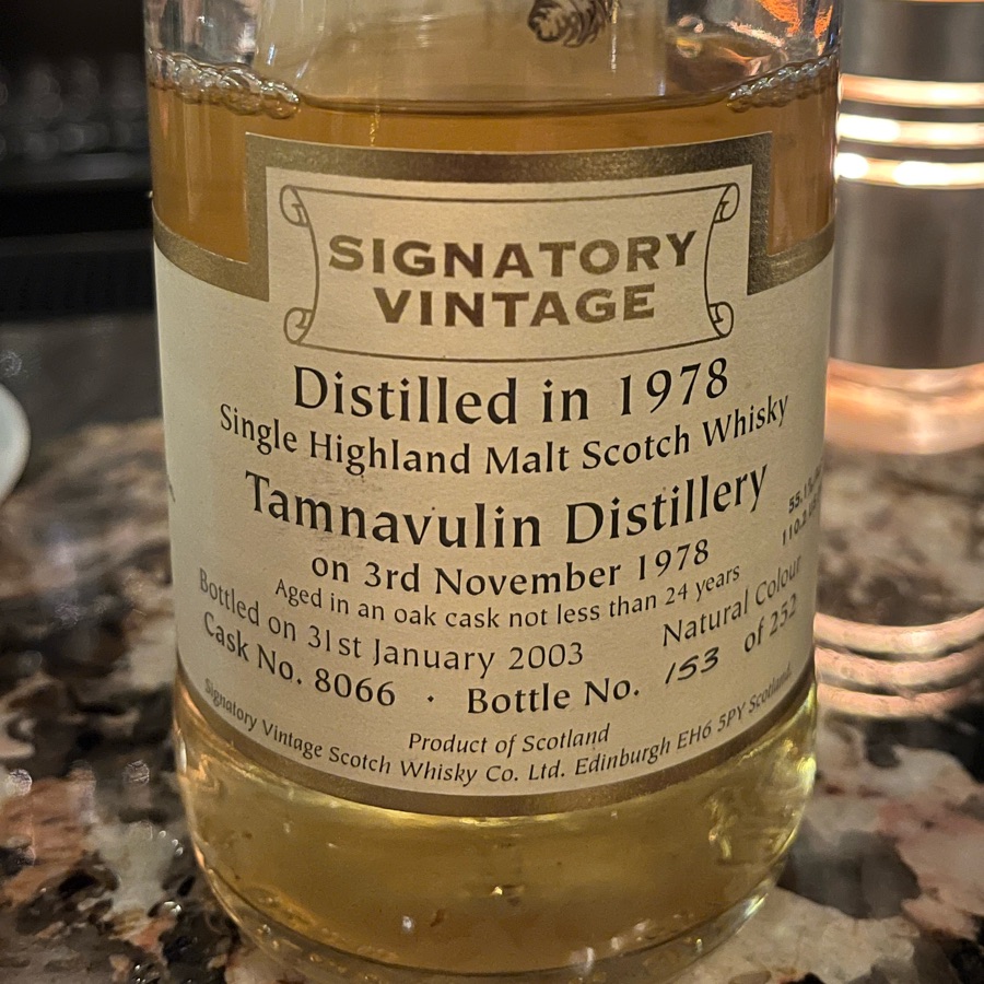 Tamnavulin 1978 24 Years (Signatory Vintage)