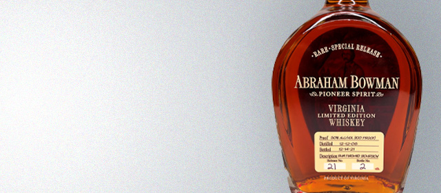 Abraham Bowman Rum Finished Bourbon