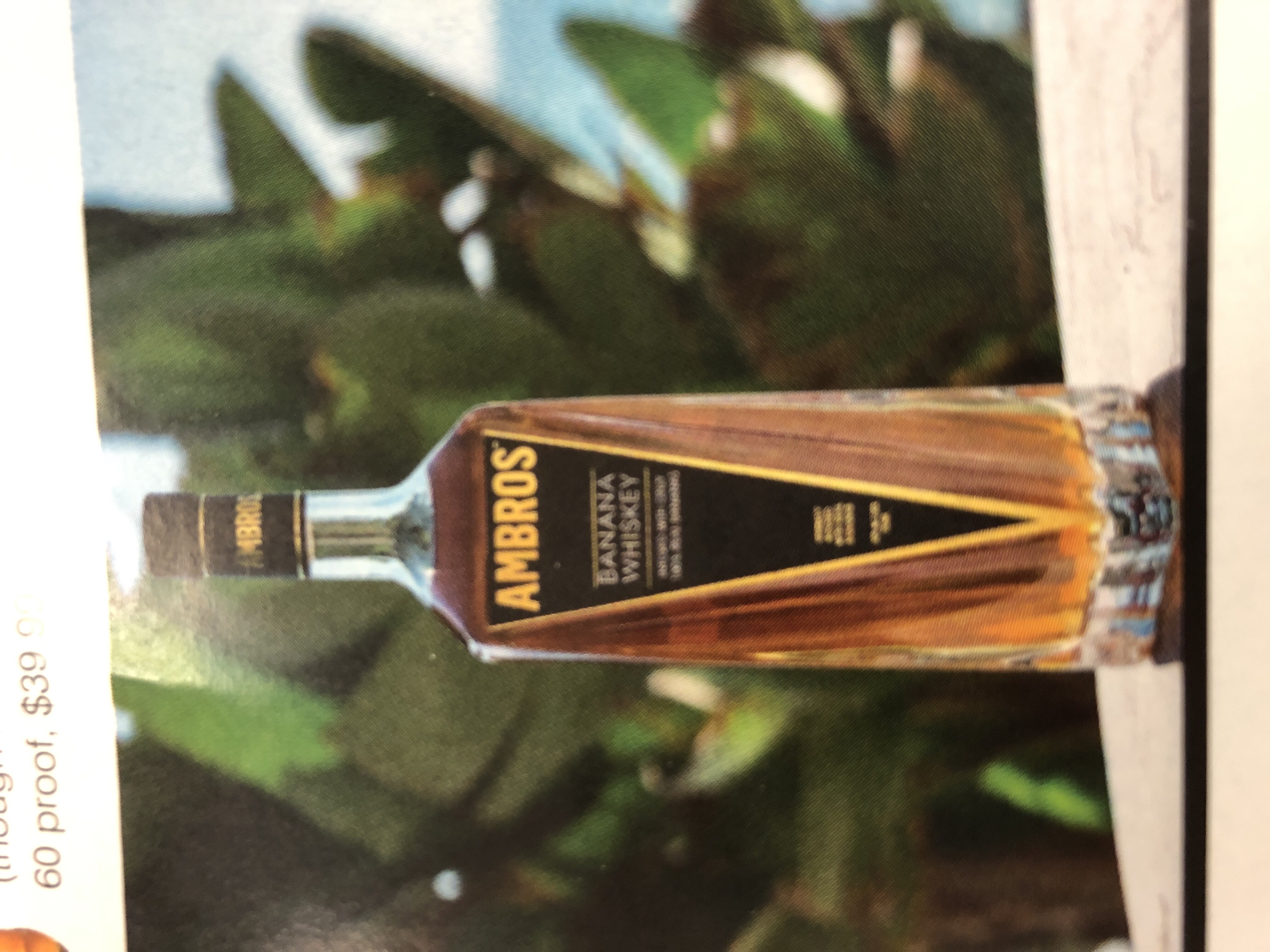 Ambrose banana whiskey