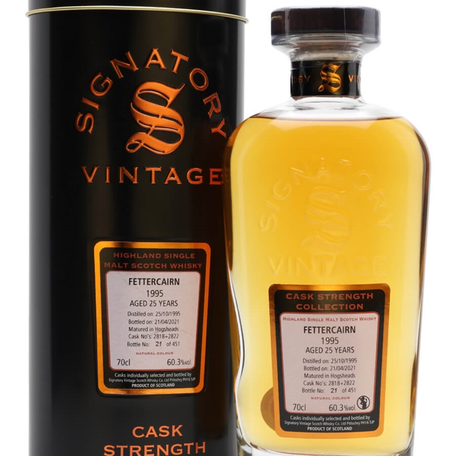 Fettercairn 25 year 1995 Signatory Cask Strength