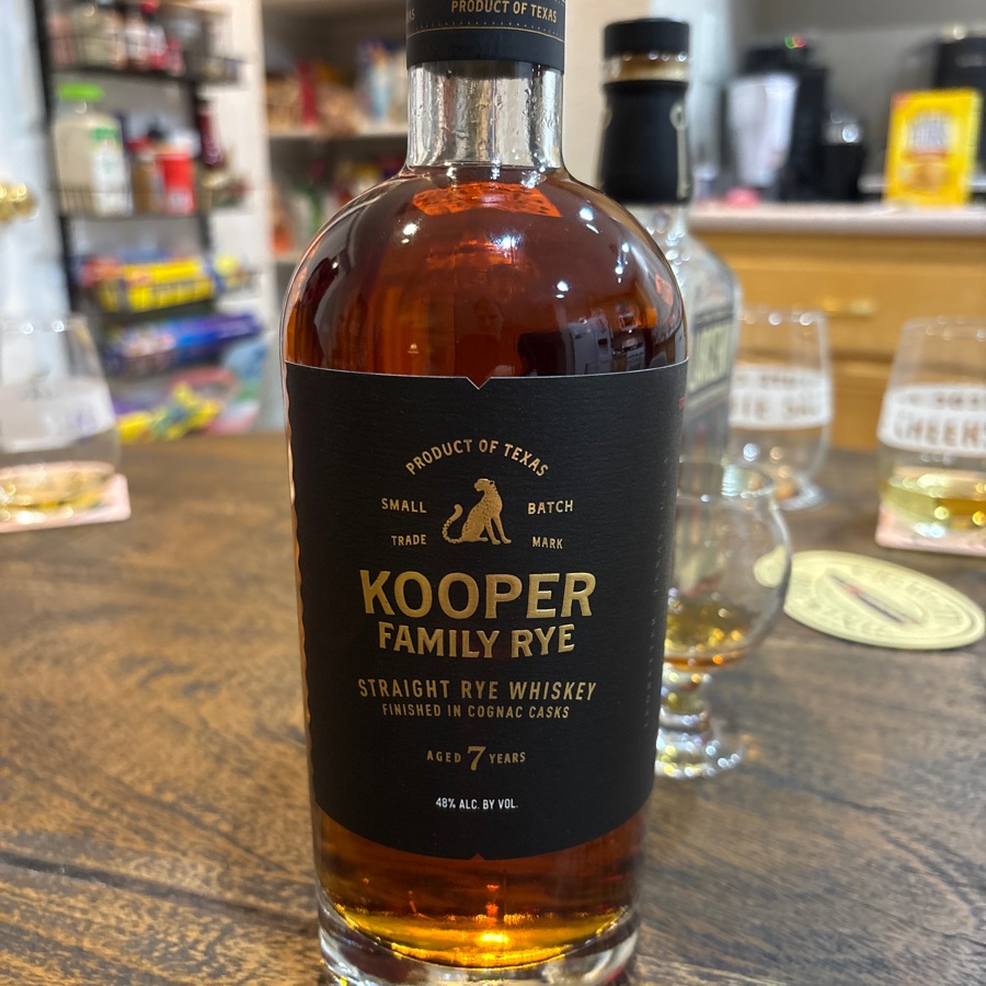 Kooper Family Rye Finished in Cognac Casks, 7 Years