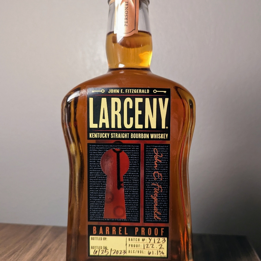 Larceny Barrel Proof Private Selection Y123