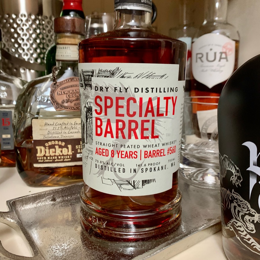 Dry Fly Specialty Barrel Straight Peated Wheat Whiskey