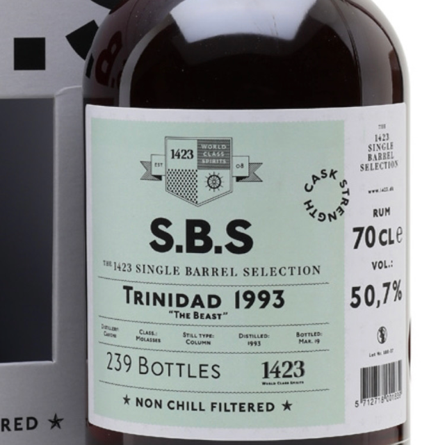 Caroni 1993 25 Year Single Barrel (1423 Single Barrel Selection)