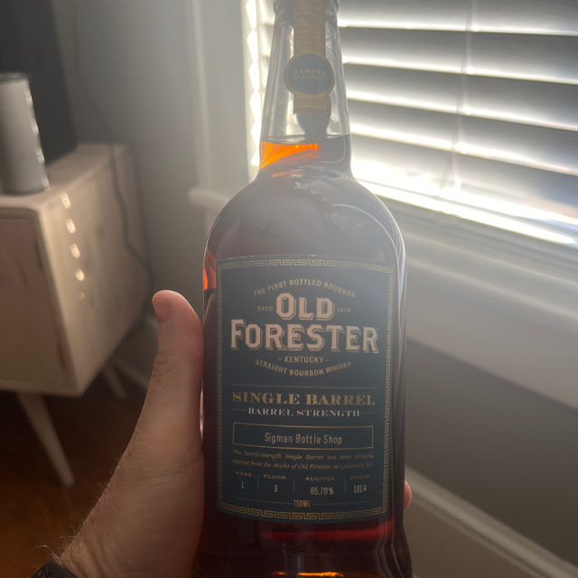 Old Forester Single Barrel Barrel Strength - Sigman Bottle Shop