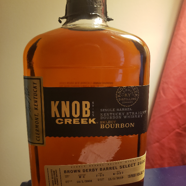 KNOB CREEK SINGLE BARREL SELECT 2020 W-E F-05 R-027 (BROWN DERBY)