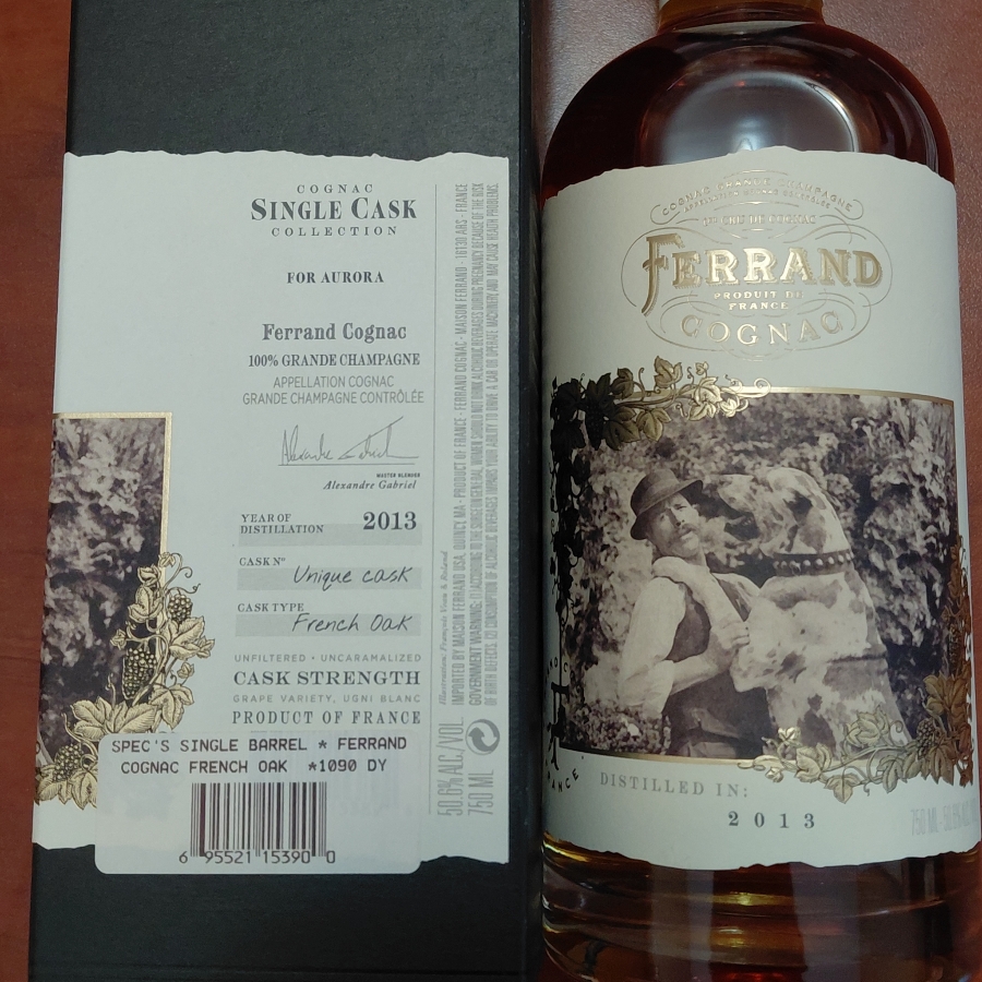 Ferrand Cognac 2013 Single Cask Selection For Aurora