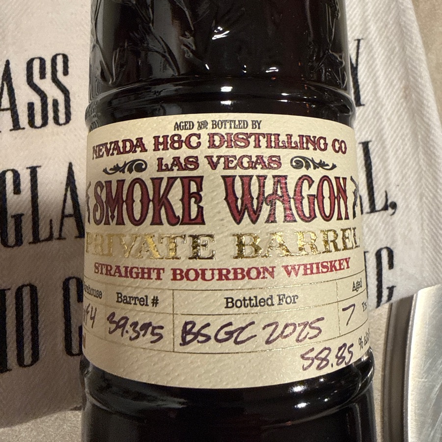 Smoke Wagon Private Barrel - Bourbon Society of Greater Cincinnati