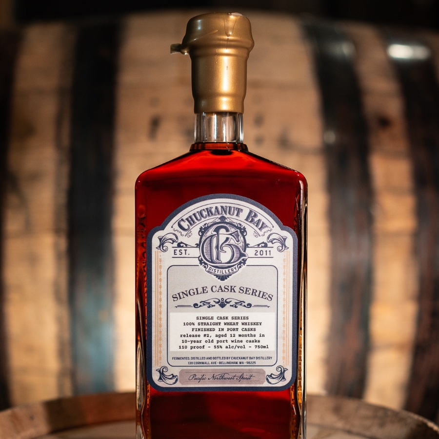 Chuckanut Bay Port Cask-Finished 100% Wheat Whiskey