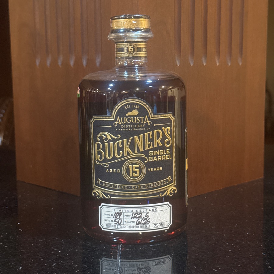 Buckner's 15 Year Single Barrel No. 109