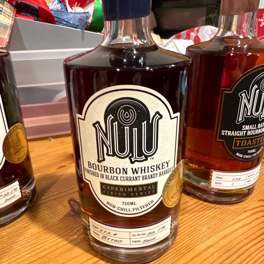 NULU Experimental Finish Series Bourbon Finished in Black Currant Brandy Barrels