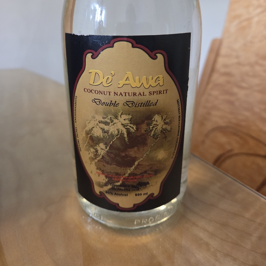 De Awa Double Distilled Coconut Natural Spirit