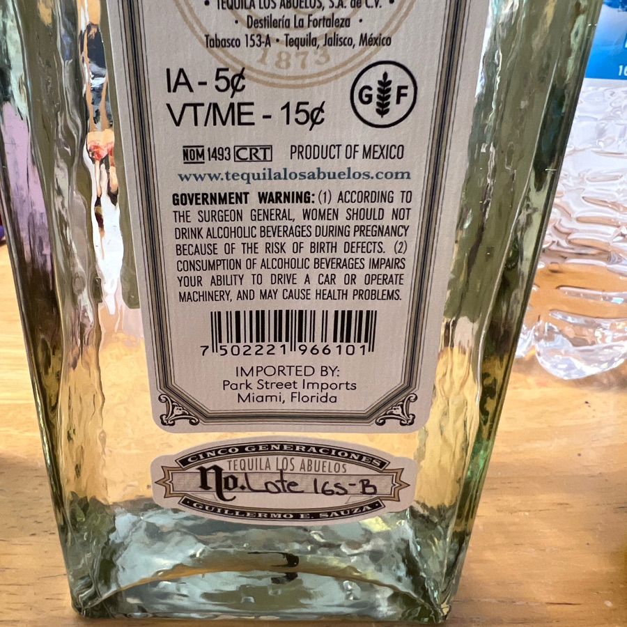 Fortaleza Lot 143-B Blanco Tequila