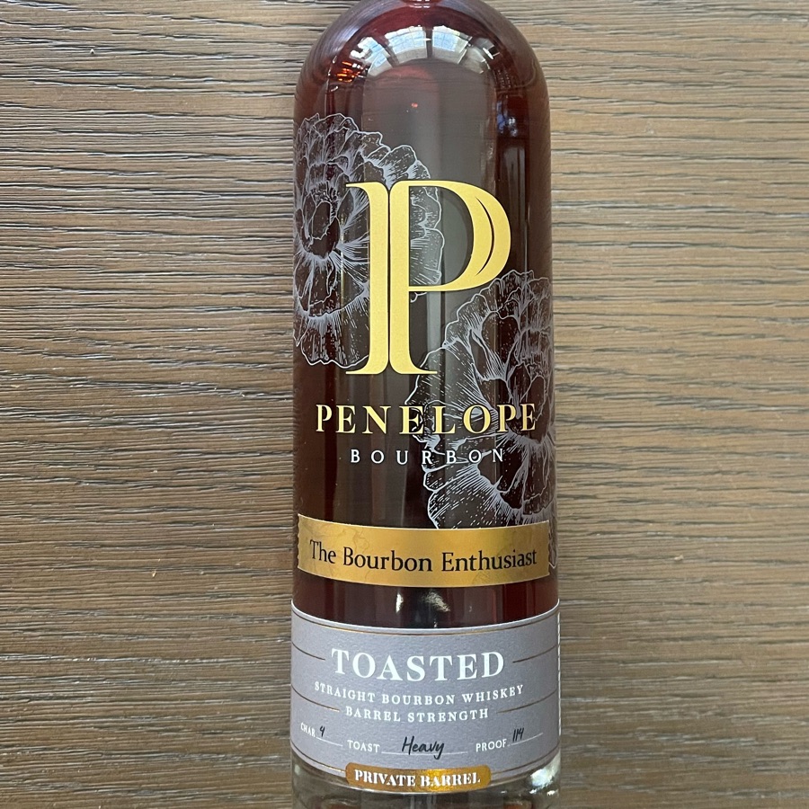 Penelope Toasted Straight Bourbon Whiskey Barrel Strength - The Bourbon Enthusiast