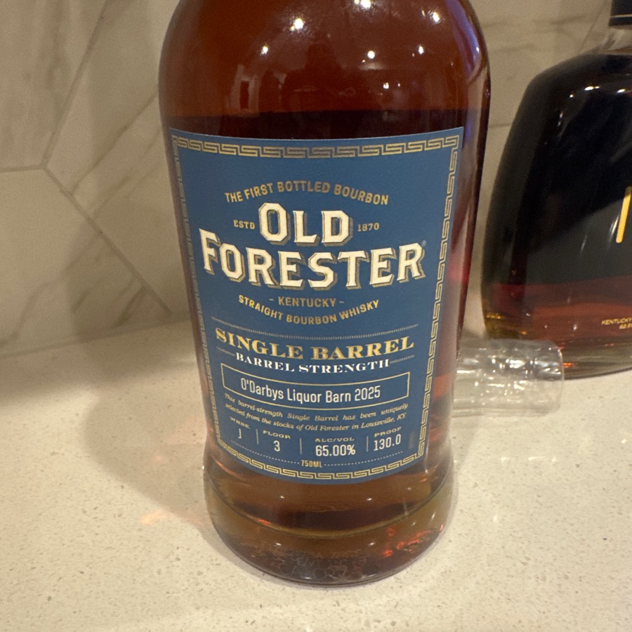 Old Forester Single Barrel Barrel Strength "Odarbys Liqour Barn 2025"